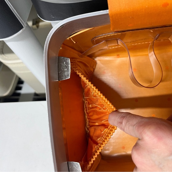 Vintage Marimekko Samsonite Fashionair Traincase Black Floral Luggage Suitcase - Picture 7 of 10